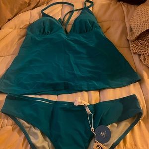 Tankini brand new blue tags still on from CUPSHE